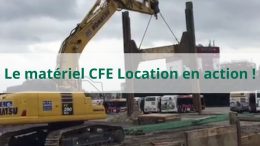 Le matériel CFE Location en action - Pelle sur chenilles KOMATSU PC290