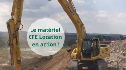 Le matériel CFE Location en action Pelle sur chenilles New Holland E215