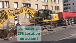 Le matériel CFE Location en action Pelle sur chenilles PC360-min