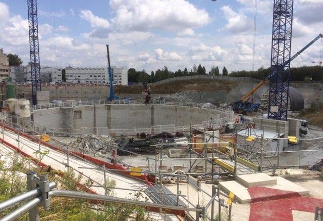 Quelques photos des chantiers du Grand Paris avec le matériel CFE Location