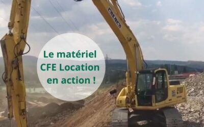 Le matériel CFE Location en action : Pelle sur chenilles New Holland E215