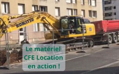 Le matériel CFE Location en action : Pelle sur chenilles PC360