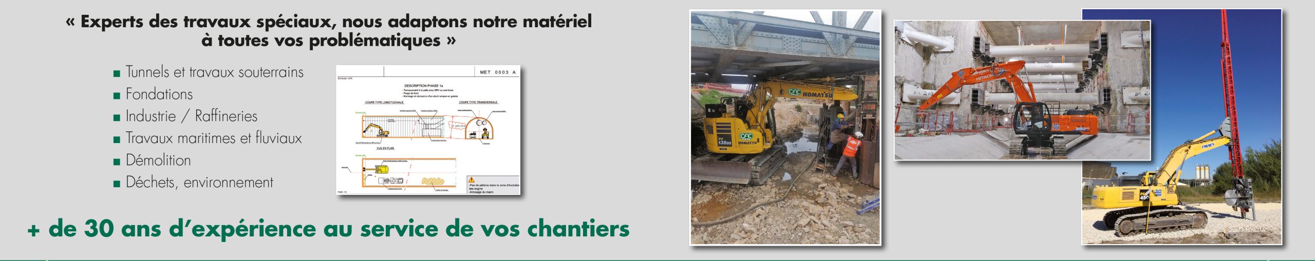 Un Chantier un besoin une solution Bandeau Service